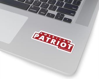Red Patriotic Stickers, American Patriot Sticker, Freedom Sticker, USA Decal, Kindle Sticker, Patriotic Laptop Sticker, Stanely Cup Sticker