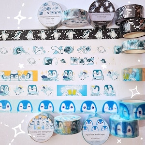 Cinta washi del lindo Pipin y el pingüino