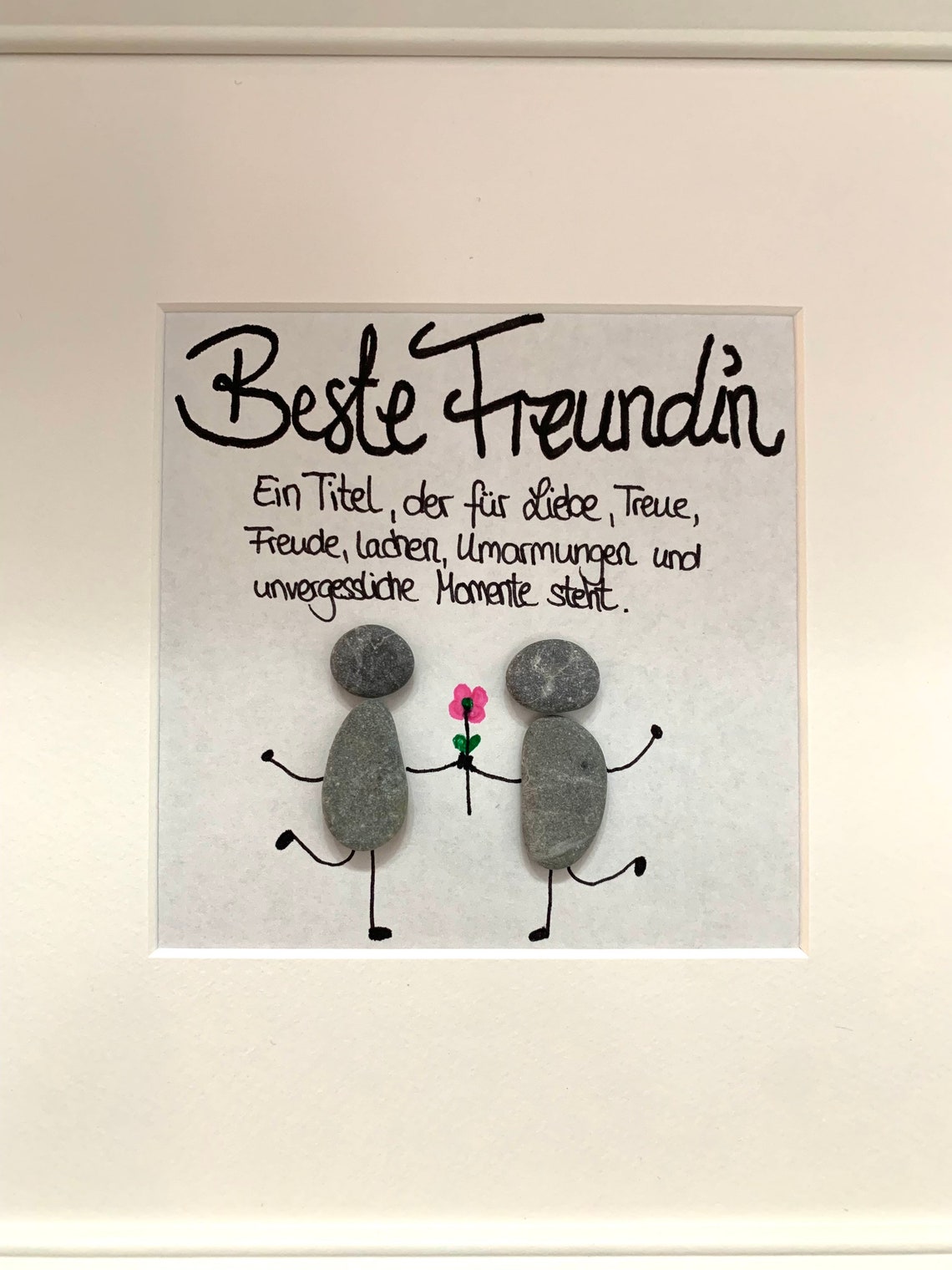 Steinbild Freundschaft Beste Freundin Freundin Freund Etsy.de