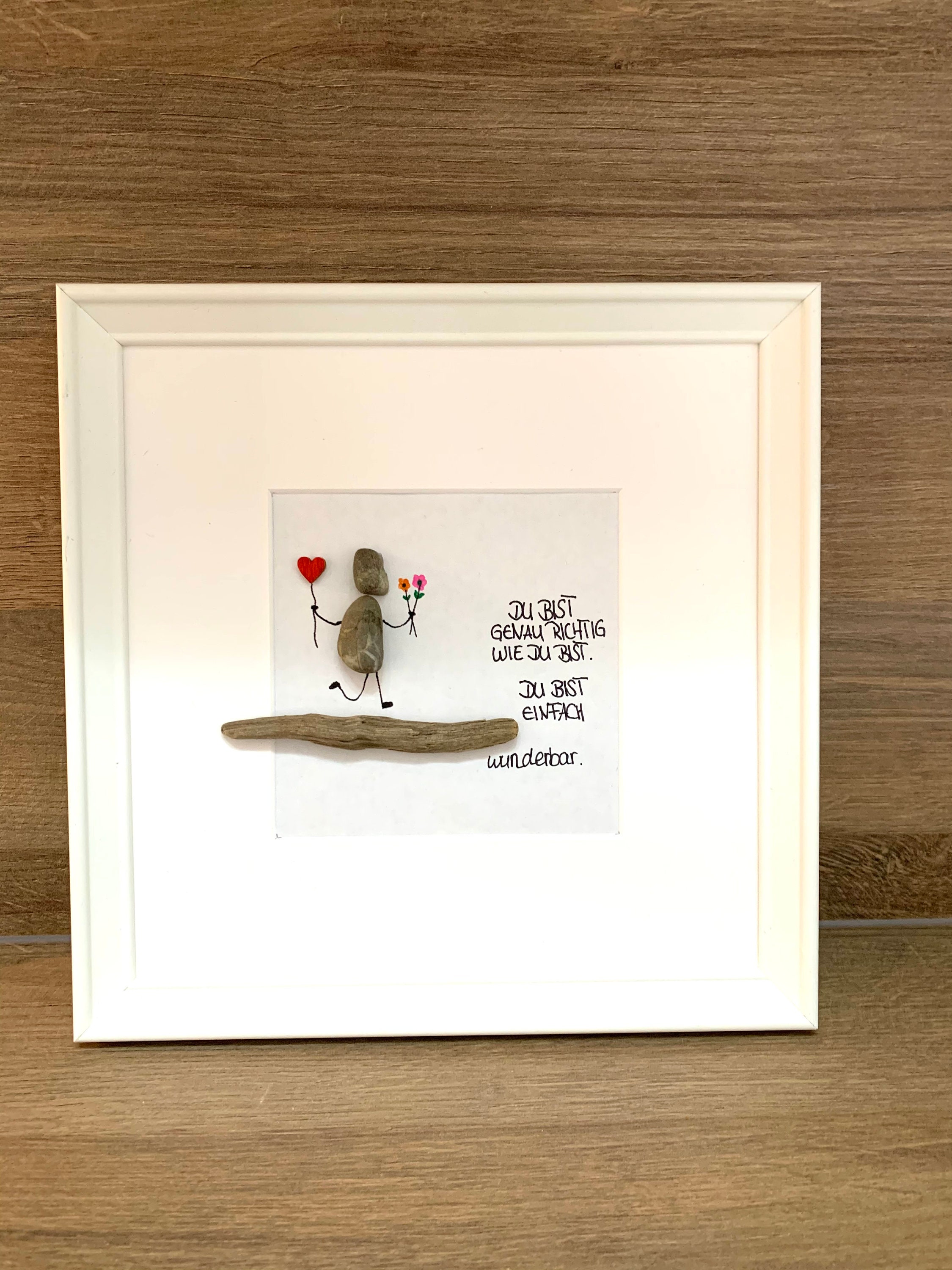Steinbild Zitat Lebe dein Leben Lebensfreude Du bist Etsy