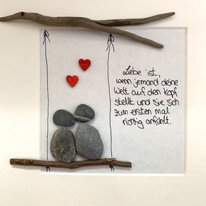 Steinbild Liebe Partnerschaft Beziehung Liebespaar Etsy.de