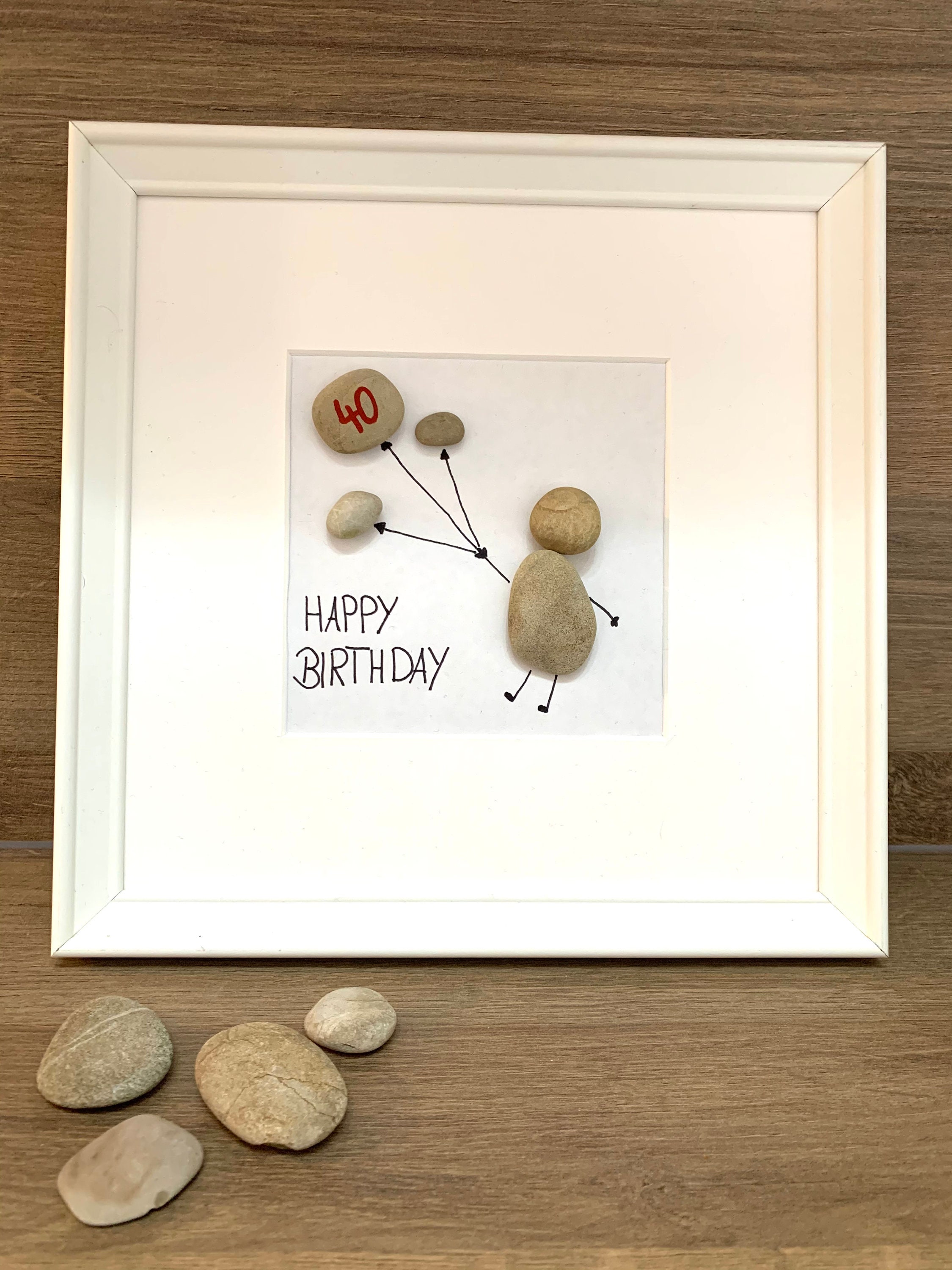 Steinbild Geburtstag Feier Happy Birthday Ehrentag Etsy