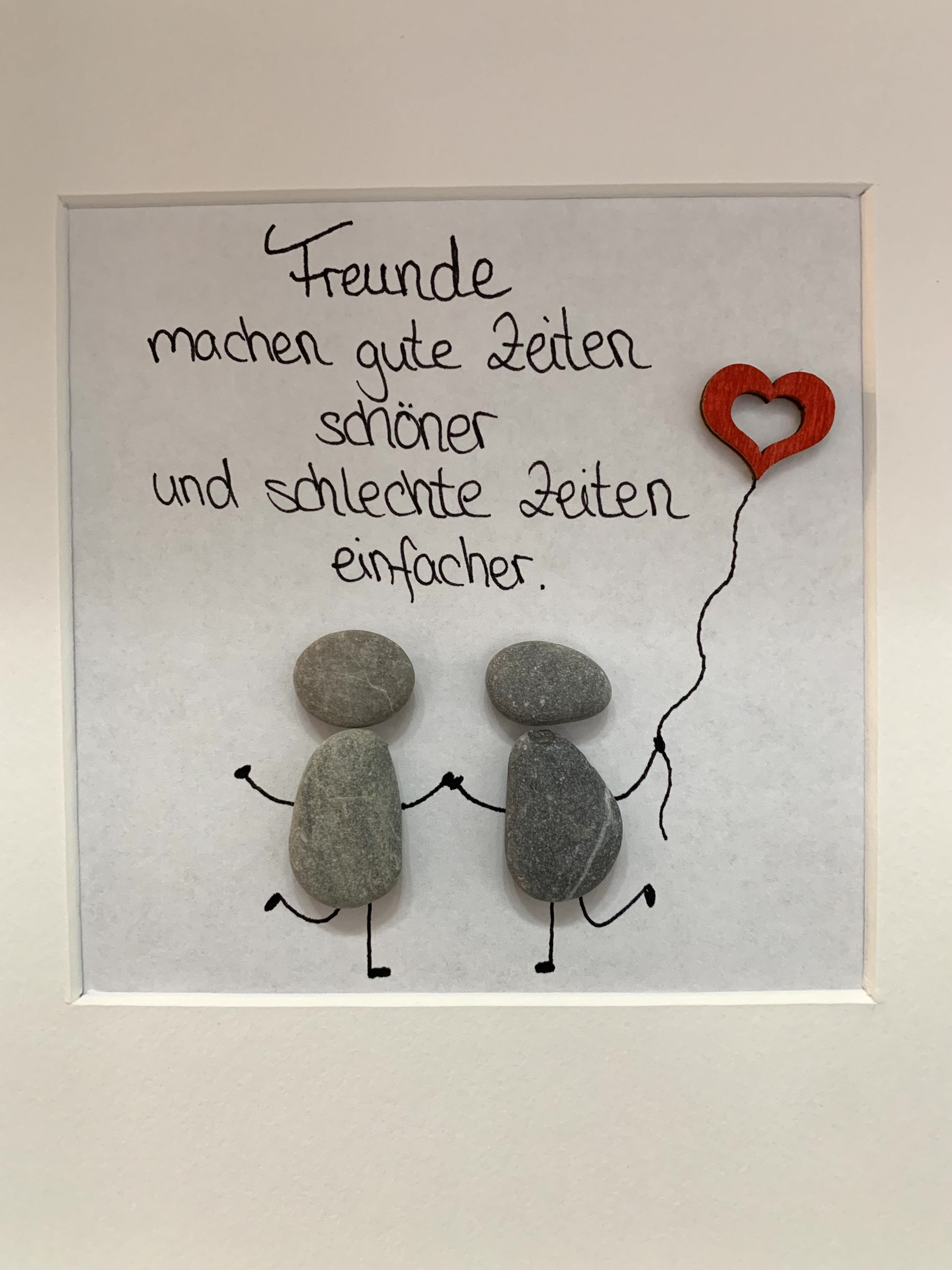 Steinbild Freundschaft Freund Freundin Geschenk beste Etsy