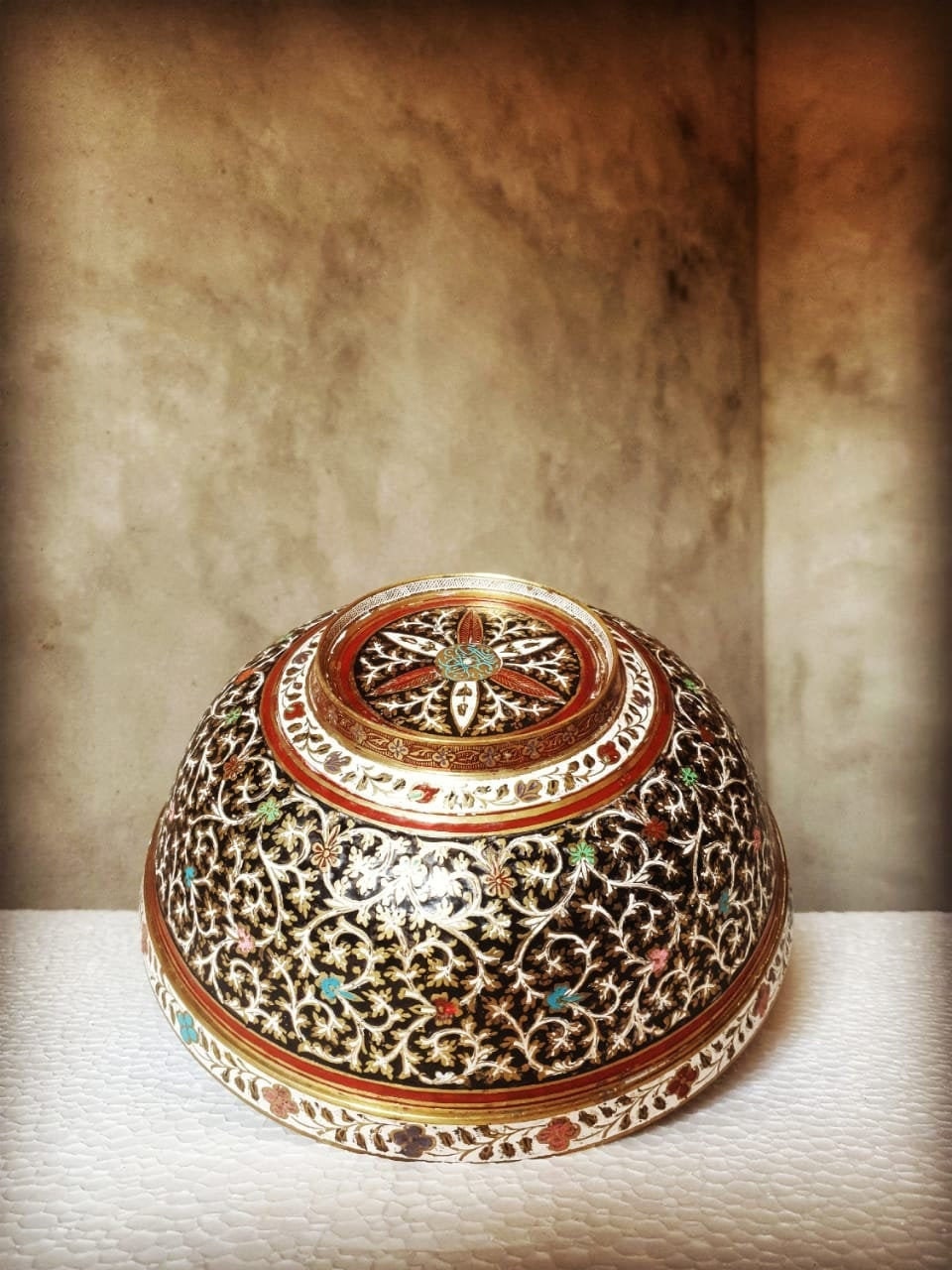 Brass Lacquer Bowl Etsy