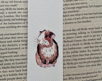 Guinea pig bookmark, pet printed bookmark paper, cute animal bookmark, guinea pig gifts