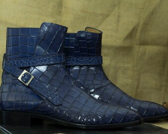 Royal Blue Boots - Etsy