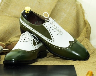 Men Wingtip Oxford Brogues Shoes Handmade Men's Leather | Etsy