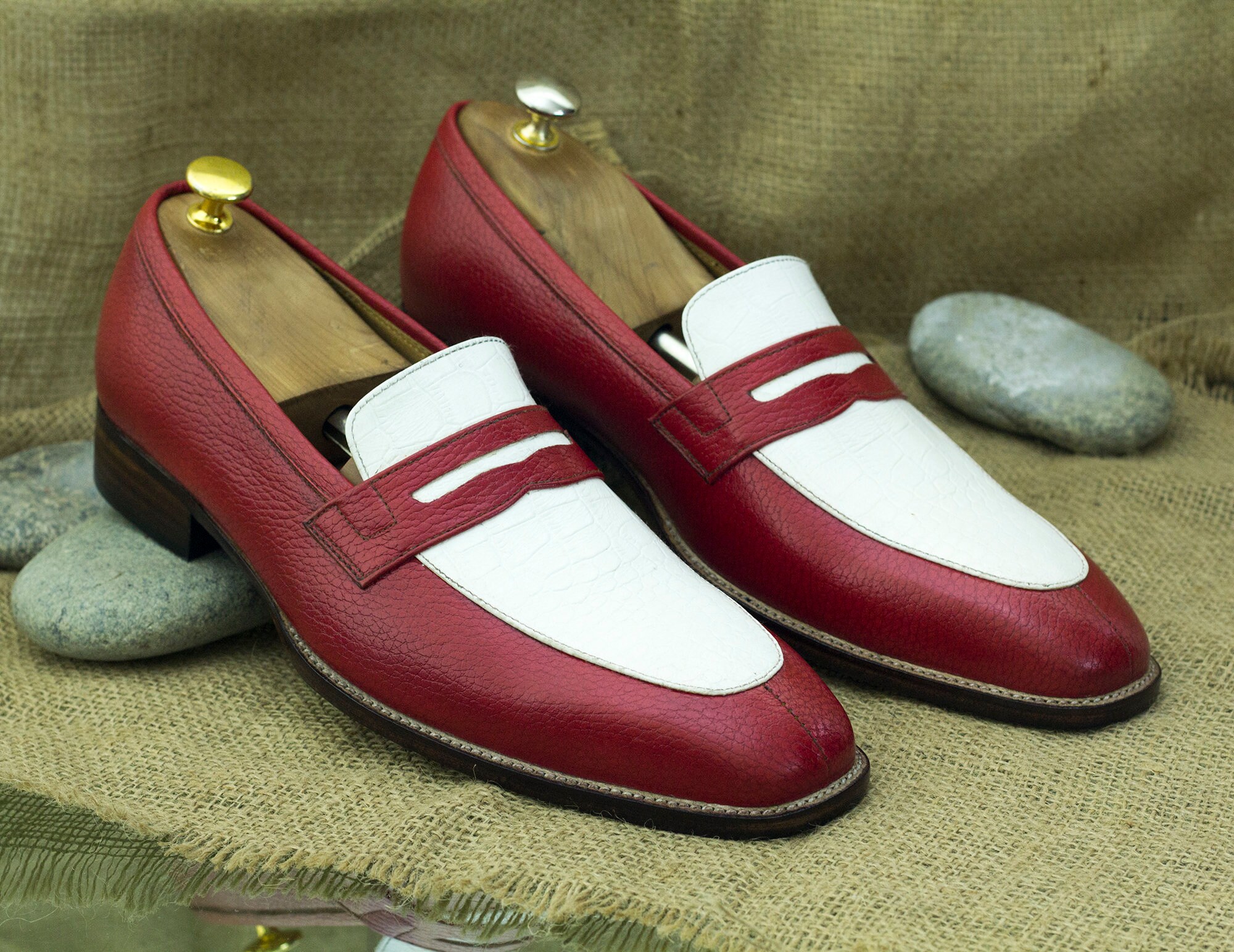 Red Loafers Men Etsy Singapore