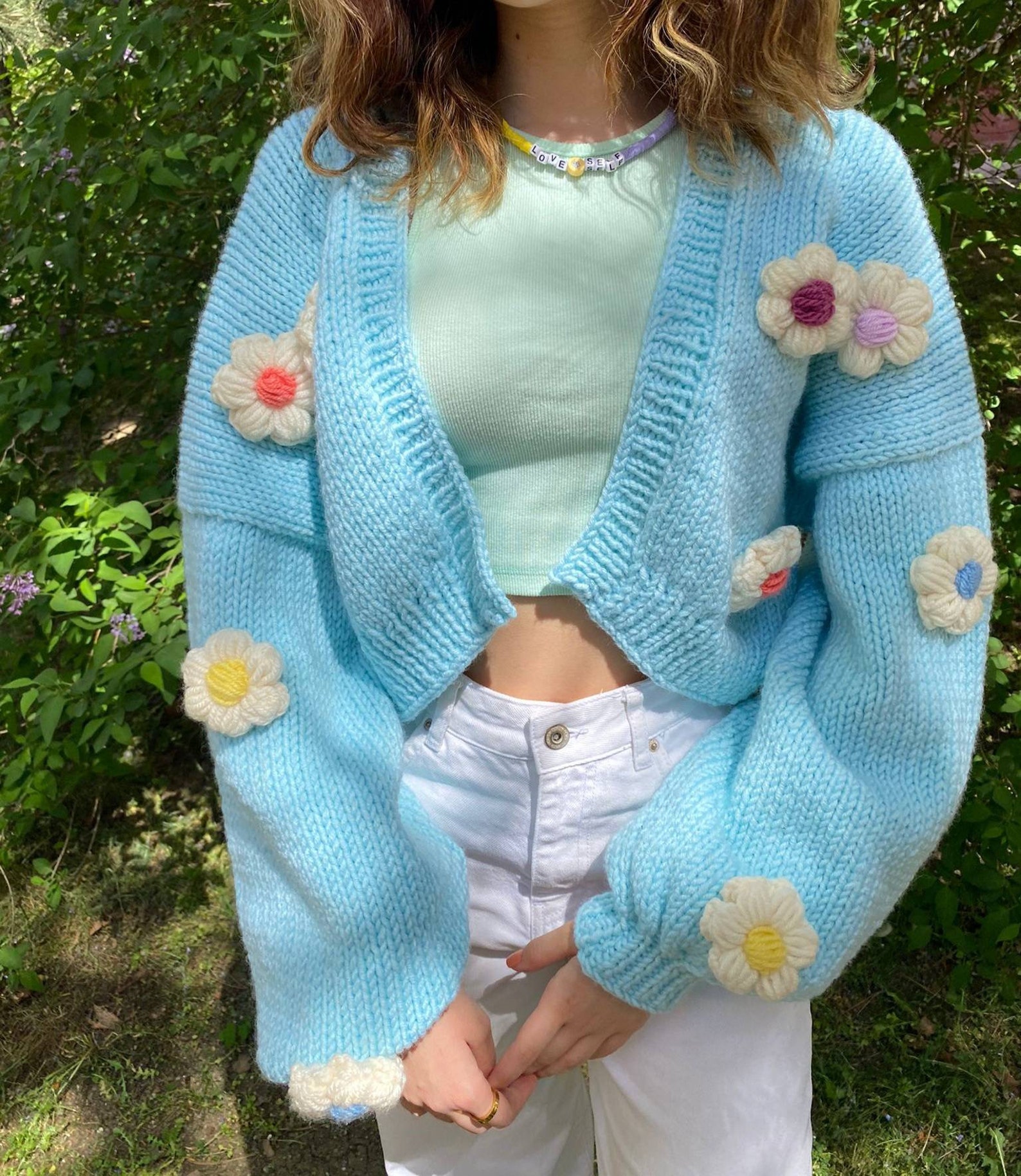 Daisy Cardigan/cardigan for woman/spring-summer | Etsy