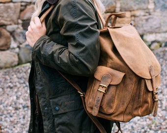 Large Leather Backpack