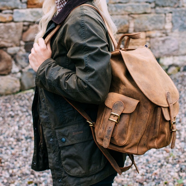 Large Leather Backpack