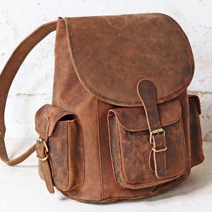 Large Leather Backpack image 3