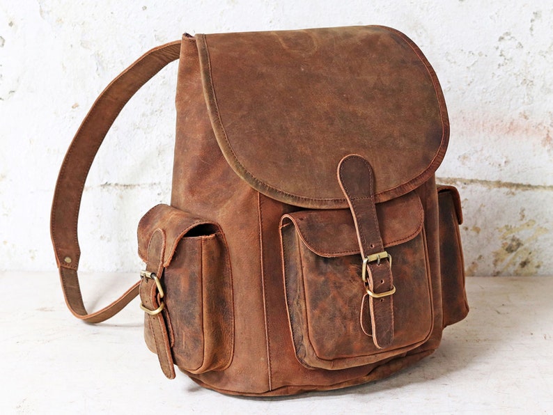 Large Leather Backpack image 3