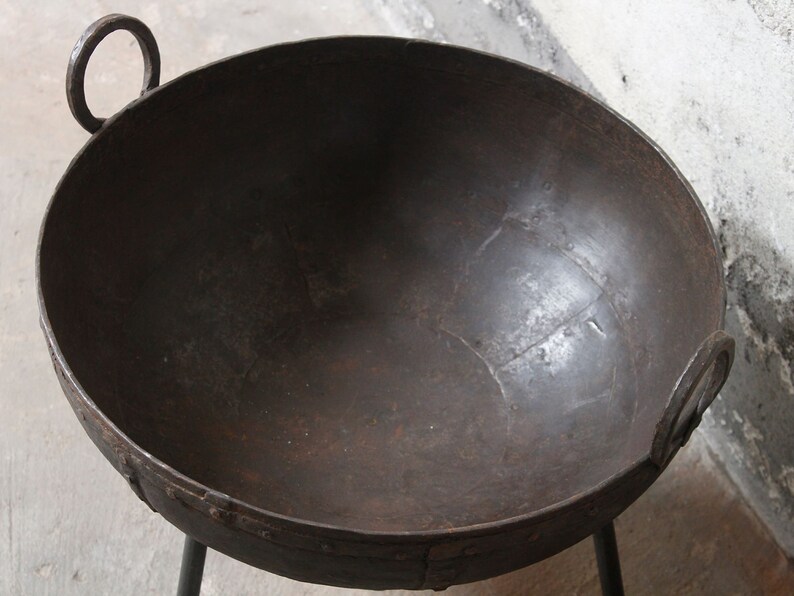 Upcycled Indian Kadai Fire Pit Etsy UK