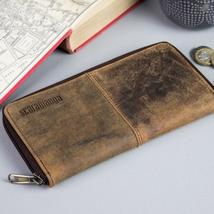 Leather Purse with Zip