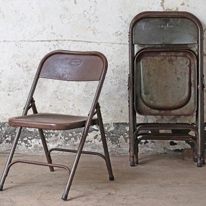 Rustic Vintage Folding Garden Chairs