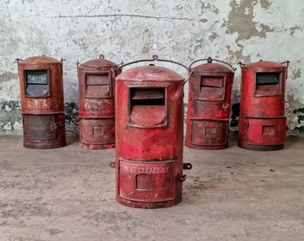 Vintage Red Post Box - Medium
