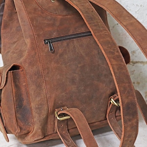 Large Leather Backpack image 4