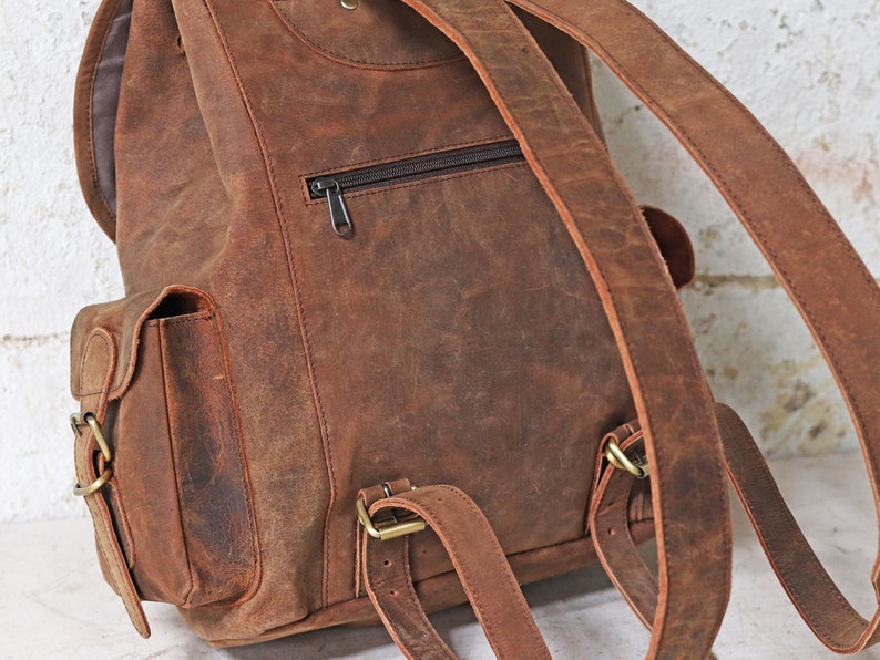 Large Leather Backpack image 4