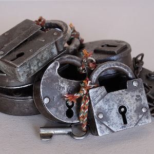 Antique Iron Padlock