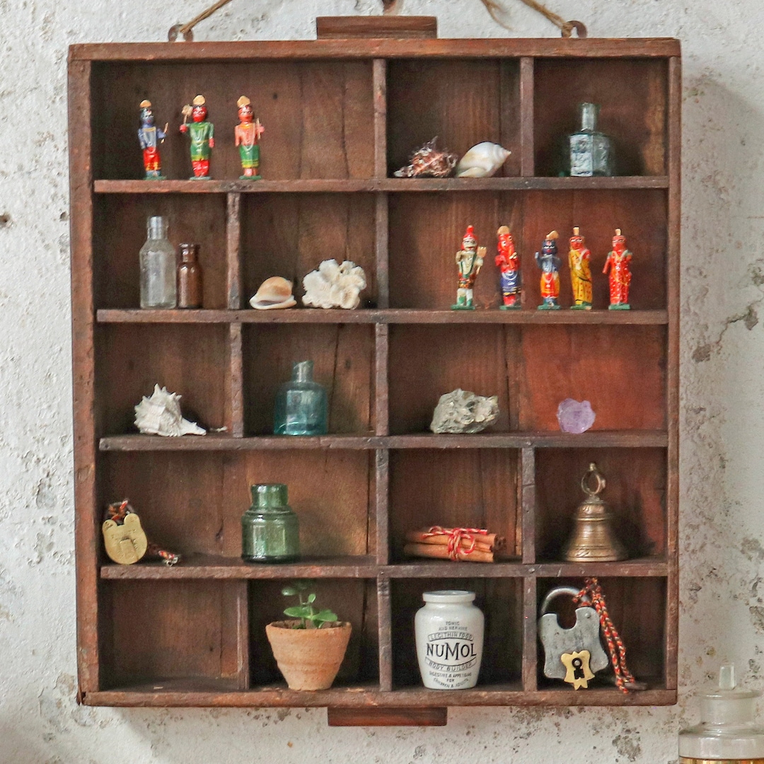 Vintage Display Shelf Large Etsy UK
