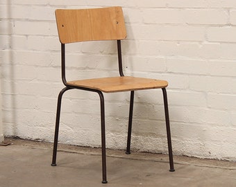 Vintage Stacking Metal-Frame Chairs by MFI