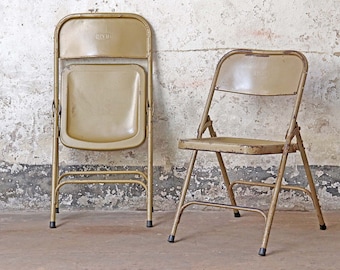 Cappuccino Metal Folding Chair