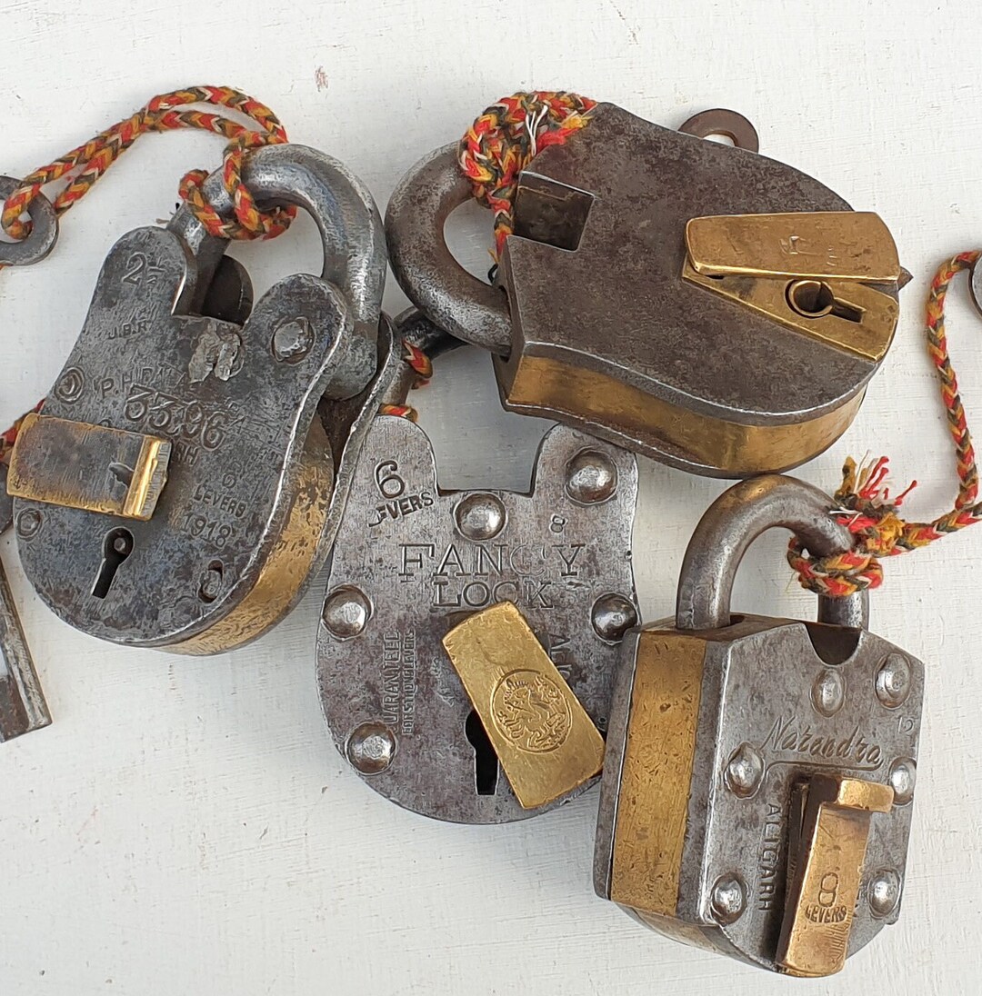 Antique Vintage Bear Padlock パドロック Lock Generic Vintage Bear Shape Padlock Cabinet Furniture Locks