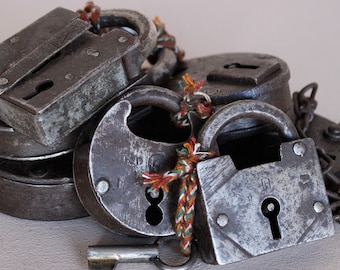 Antique Iron Padlock