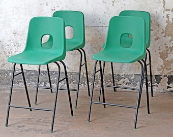 Tall Green School Chairs