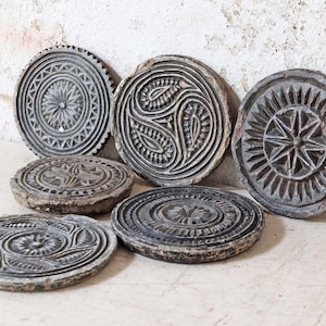 Vintage Stone Coaster - Large