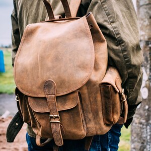 Large Leather Backpack image 2