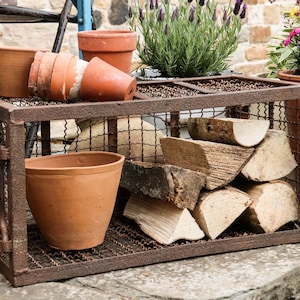 Vintage Metal Storage Basket