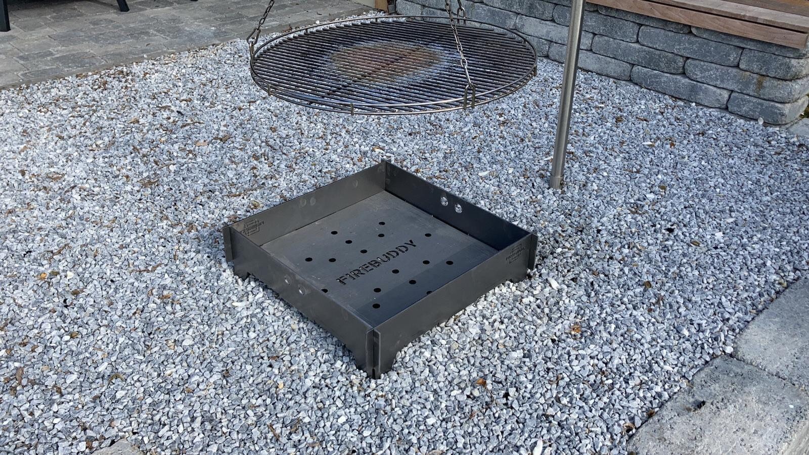 Feuerschale 80 x 80 cm Eckig Quadratisch Massiv 4mm Stahl oder | Etsy