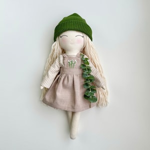 Handmade Doll, Personalised Doll, Heirloom Stuffed Doll, Cute Soft Toy, Unique Birthday Present
