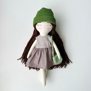 Handmade Doll - Personalised Doll, Heirloom Stuffed Doll, Nursery Decor, Baby Shower Gift, Unique Birthday Present