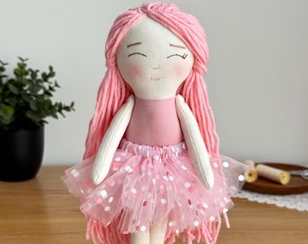 Handmade Mini Doll: Personalized Heirloom Doll 10 inch