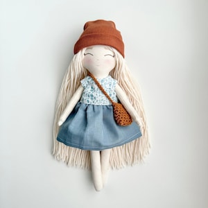Handmade Keepsake Doll,Personalised Unique Doll, Birthday Gift for Girls, Heirloom Stuffed Doll