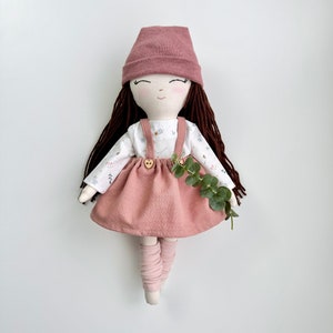 Handmade Doll - Personalised Doll, Heirloom Stuffed Doll, Cute Soft Toy, Nursery Decor, Baby Shower Gift, Unique Birthday Present