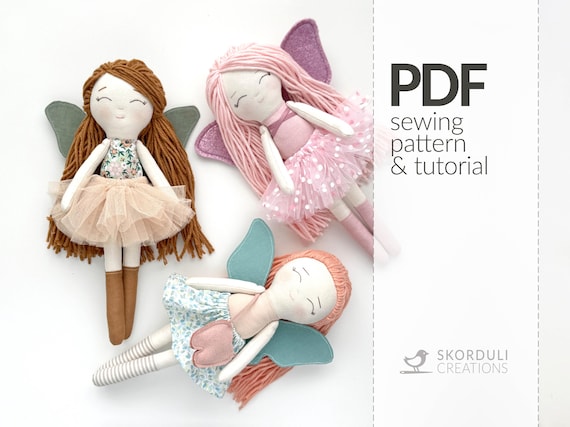 Mini Fairy Doll PDF Sewing Pattern and Tutorial