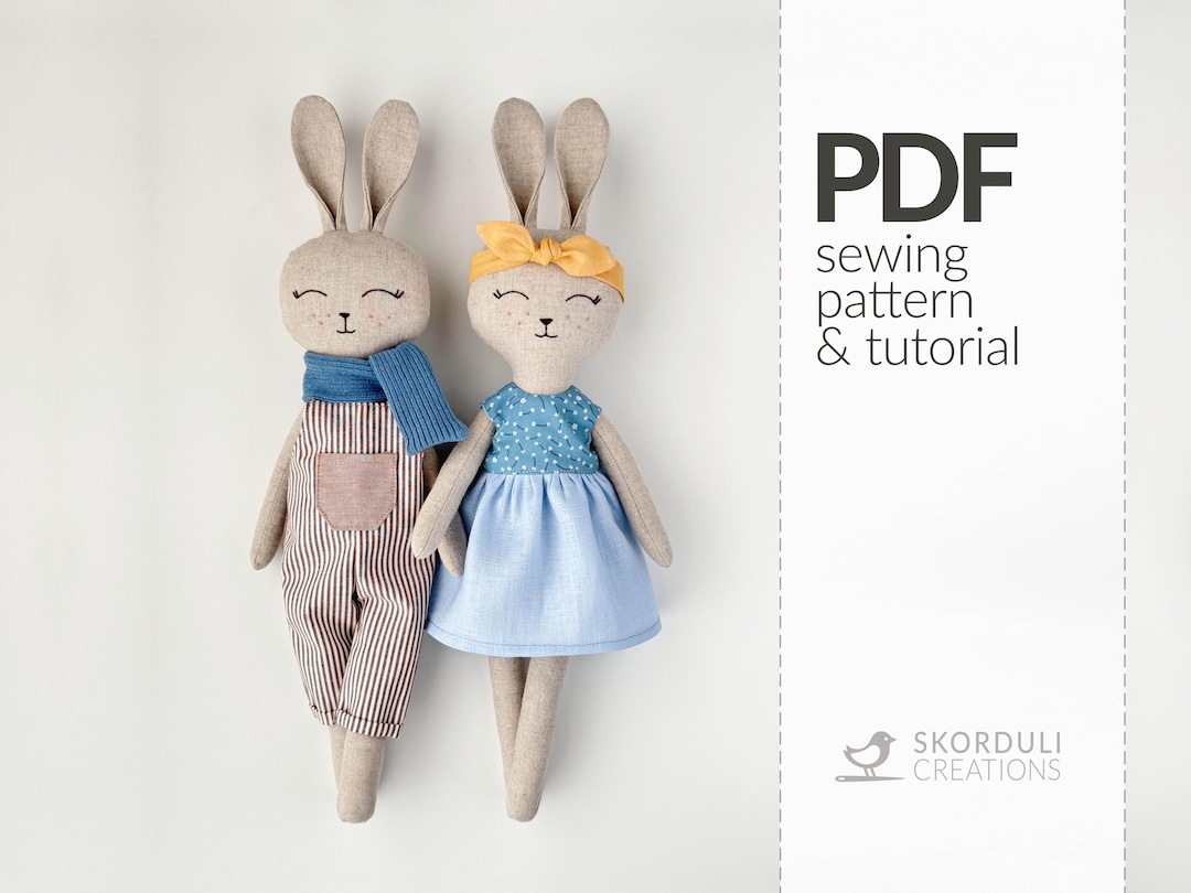 Bunny PDF Sewing Pattern and Tutorial - Etsy