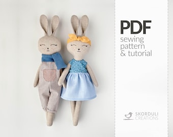 Bunny PDF Sewing Pattern and Tutorial