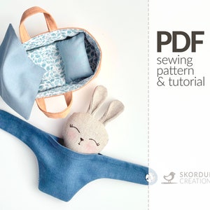 Patrón de costura y tutorial en PDF para el conejito bebé