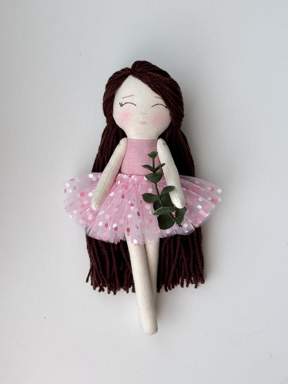 Mini bambola fatta a mano Ballerina personalizzata da 10 pollici
