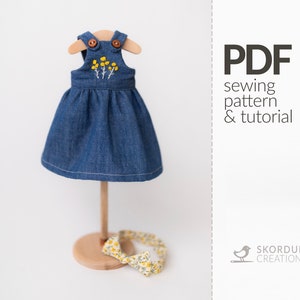Sundress and Headband Sewing Pattern PDF and Tutorial, Toy's clothing  PDF  Instant Download