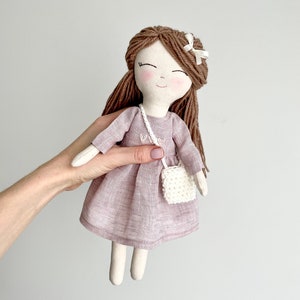 Handmade Keepsake Doll with Personalization, Unique Doll, Birthday Gift for Girls, Heirloom Stuffed Doll image 9