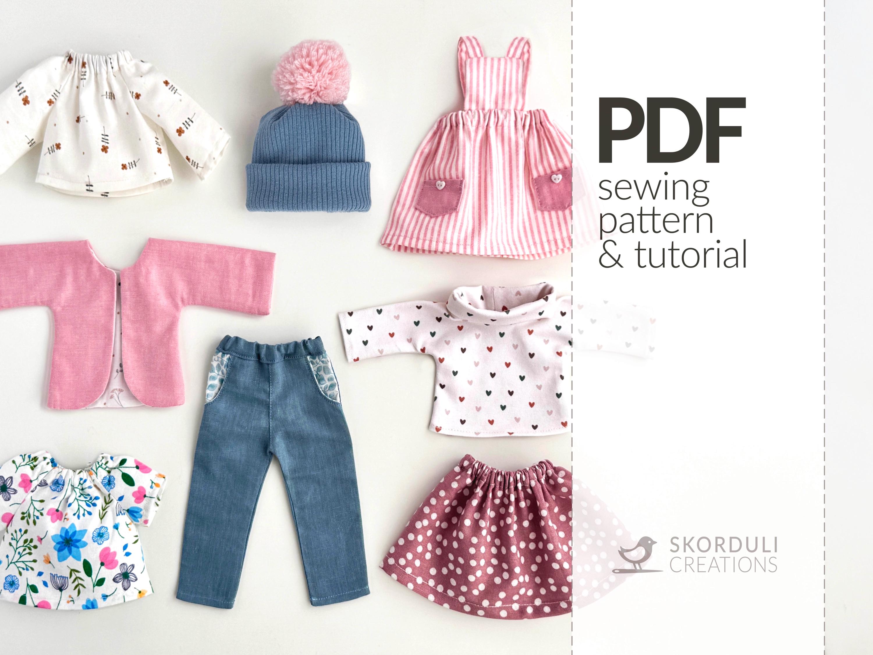Milaget Vêtements de Poupée Bébé Faits à la Main Costumes Pyjamas pour Poupées Bébé de 30 cm Style4