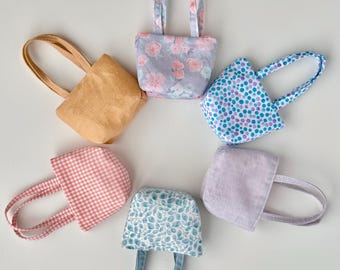 Handmade Cotton Doll Tote Bag: Doll Outfit Accessory