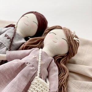 Handmade Keepsake Doll with Personalization, Unique Doll, Birthday Gift for Girls, Heirloom Stuffed Doll image 8