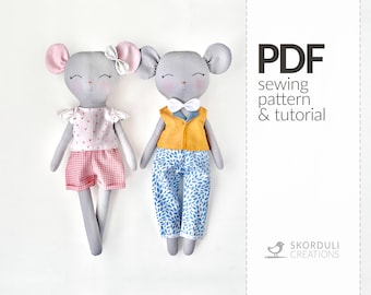 Mouse PDF Sewing Pattern and Tutorial